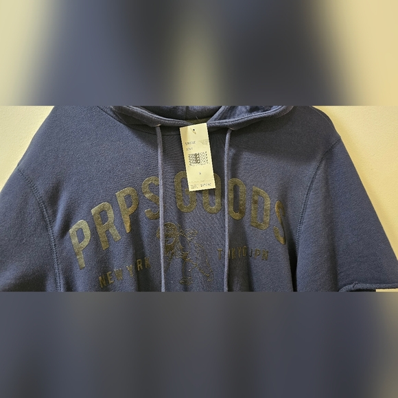 Prps Goods Japan Men's Hoodie Navy Blue Size Small Rare - Picture 3 of 10